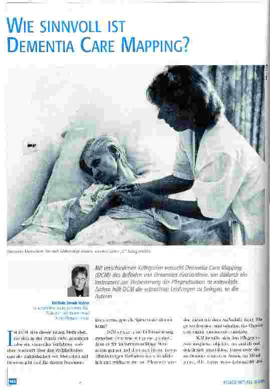 Vorschauseite 1: Wie sinnvoll ist Dementia Care Mapping?