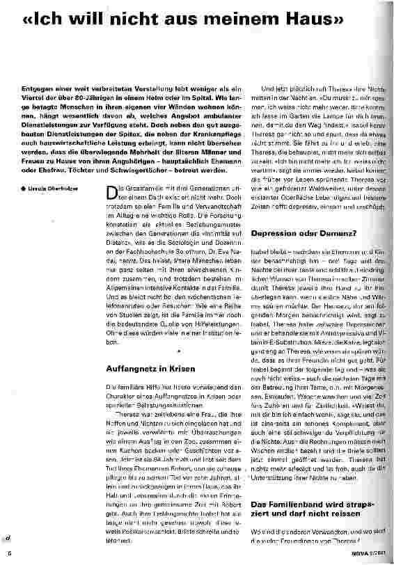 Vorschauseite 1: Ich will nicht aus meinem Haus