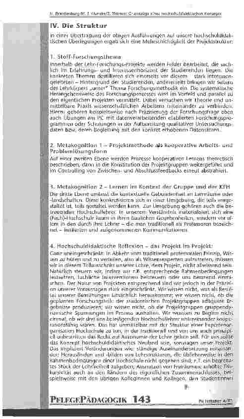 Vorschauseite 6: Grundzüge eines hochschuldidaktischen Konzepts fächerübergreifender Lehre in den Studiengängen Pflegepädagogik und Pflegemanagement