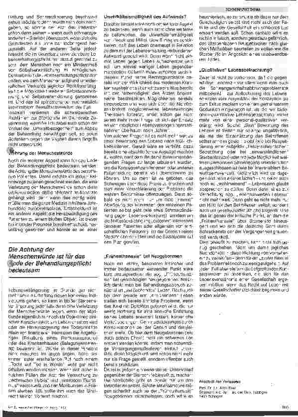 Vorschauseite 3: Lebesverlängerung und Behandlungsabbruch aus rechtlicher Sicht