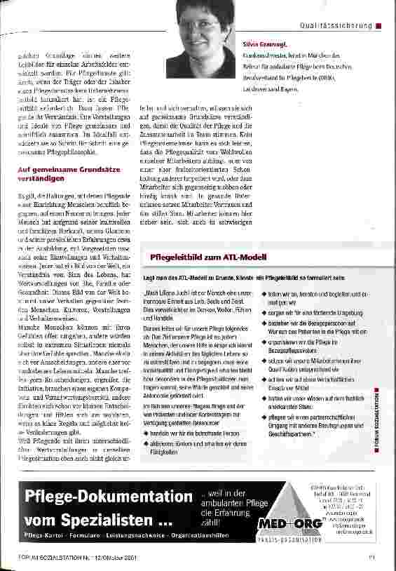 Vorschauseite 2: Entwicklung eines Pflegeleitbilds