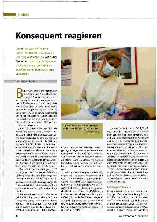 Vorschauseite 1: Konsequent reagieren