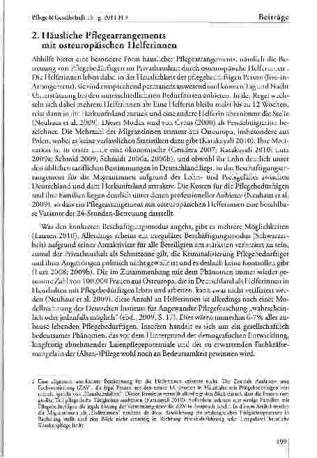 Vorschauseite 3: „Bei uns sind Gott sei Dank alle glücklich und zufrieden. - Zum Gelingen häuslicher Pflegearrangements mit osteuropäischen Helferinnen aus Sicht pflegender Angehöriger