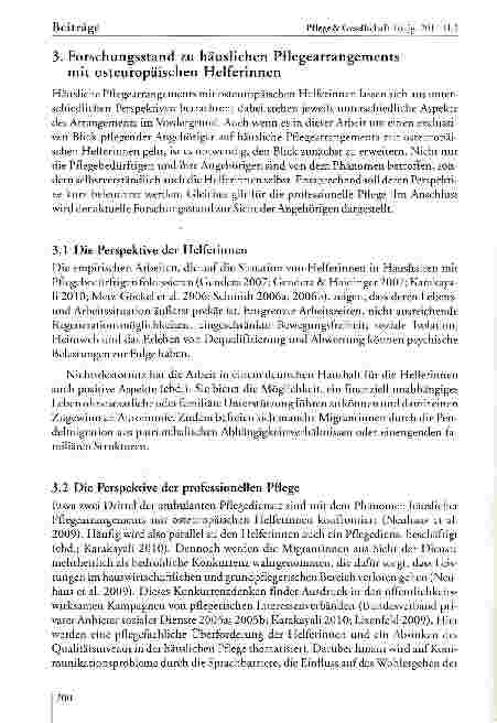 Vorschauseite 4: „Bei uns sind Gott sei Dank alle glücklich und zufrieden. - Zum Gelingen häuslicher Pflegearrangements mit osteuropäischen Helferinnen aus Sicht pflegender Angehöriger