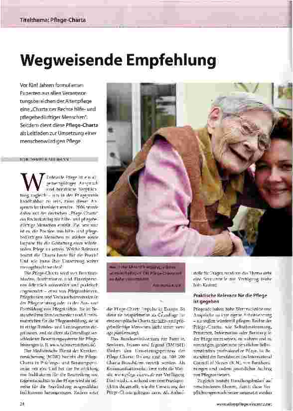 Vorschauseite 1: Wegweisende Empfehlung