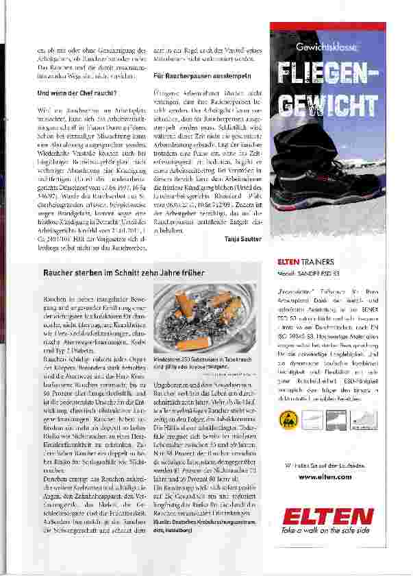 Vorschauseite 2: Am Aschenbecher lauert die Gefahr