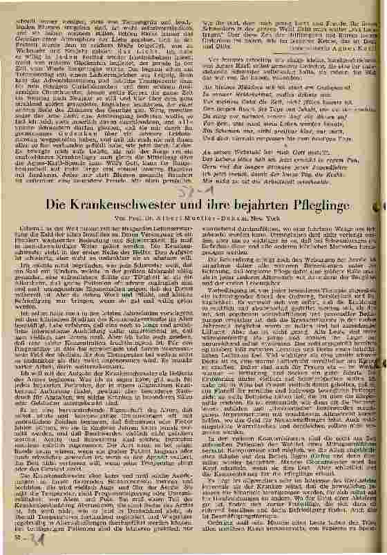 Vorschauseite 3: Agnes Karll zum Gedächtnis