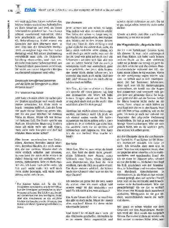 Vorschauseite 3: Schließlich wird den wenigsten ein Tod ohne Sterben zuteil! (Thomas Bernhard)