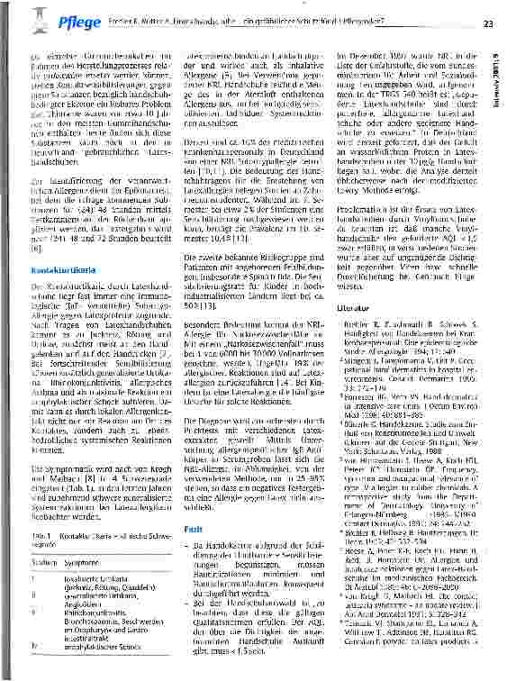 Vorschauseite 2: Einmalhandschuhe - ein gefährlicher Schutz für die Pflegenden?