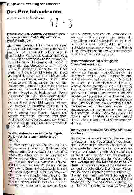 Vorschauseite 1: Das Prostataadenom Pflege und Betreuung des Patienten