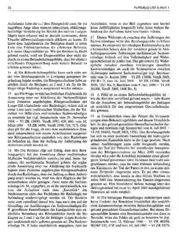Vorschauseite 4: Zur Abgrenzung des Befunderhebungsfehlers vom Diagnoseirrtum
