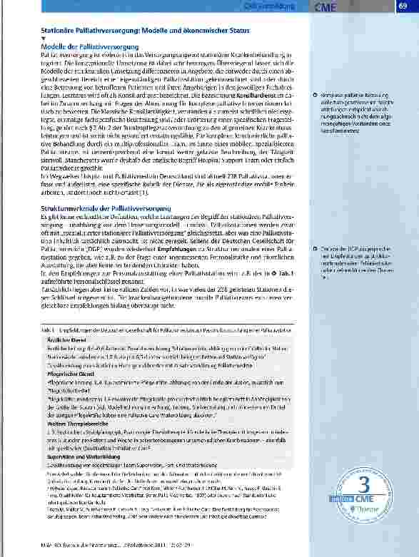 Vorschauseite 2: Formen der Finanzierung von Palliatiwersorgung im Krankenhaus