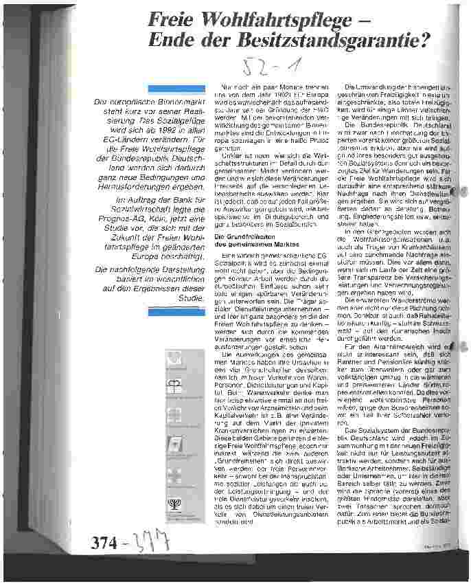 Vorschauseite 1: Freie Wohlfahrtspflege - Ende der Besitzstandsgarantie?