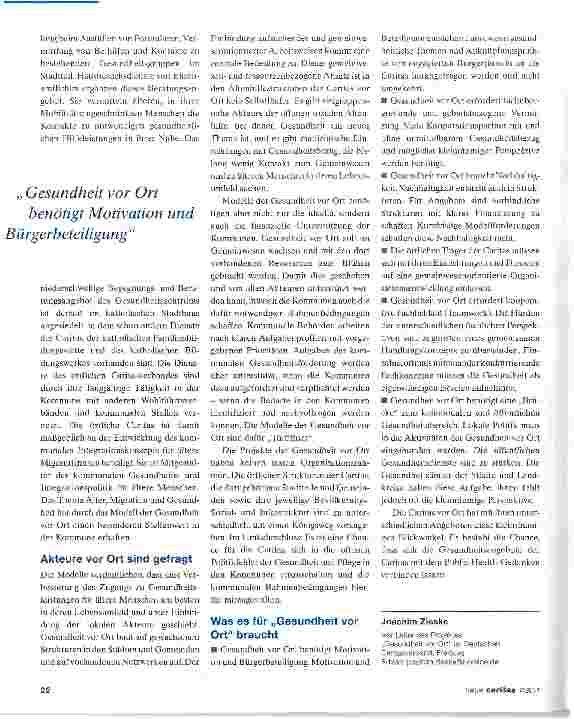 Vorschauseite 3: Gesundheit vor Ort