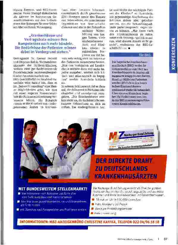 Vorschauseite 2: BKG-Forum 2011