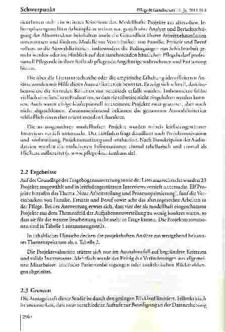 Vorschauseite 4: Zur Situation der Pflege im Krankenhaus