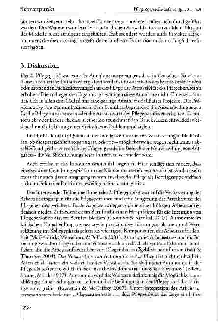 Vorschauseite 6: Zur Situation der Pflege im Krankenhaus