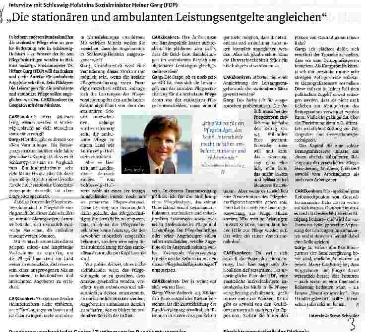 Vorschauseite 1: „Die stationären und ambulanten Leistungsentgelte angleichen