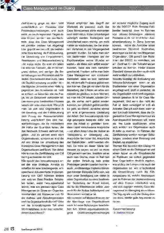 Vorschauseite 4: Case Management im Dialog