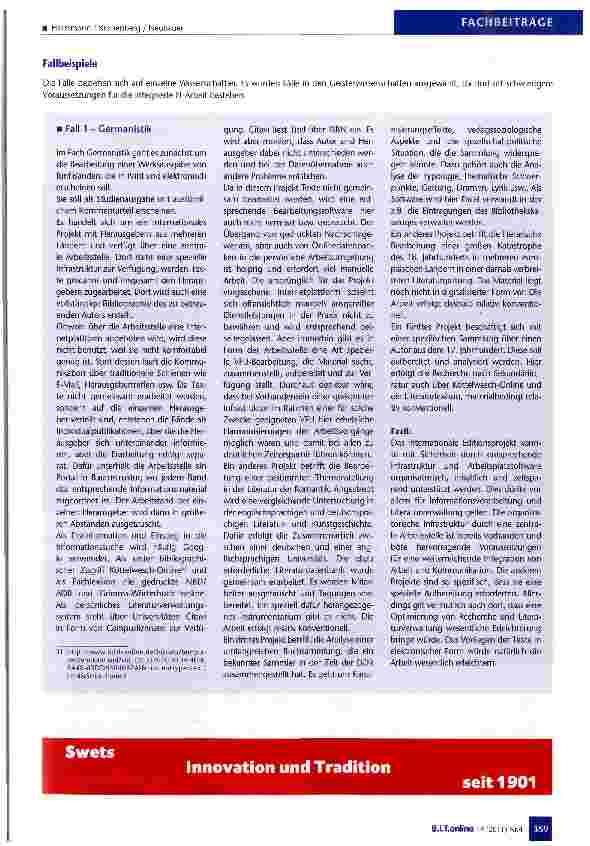 Vorschauseite 6: Vernetzte Wissenschaft