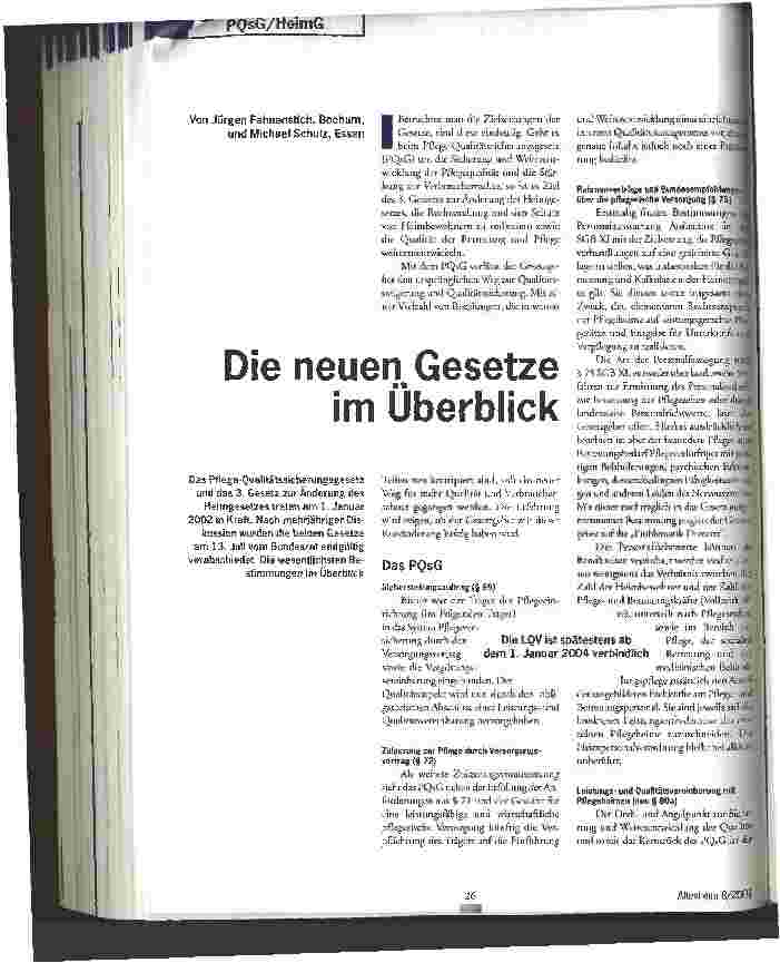 Vorschauseite 1: Die neuen Gesetze im Überblick