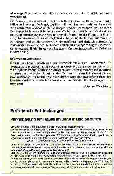 Vorschauseite 3: Häusliche Krankenpflege - nun auch für Kinder