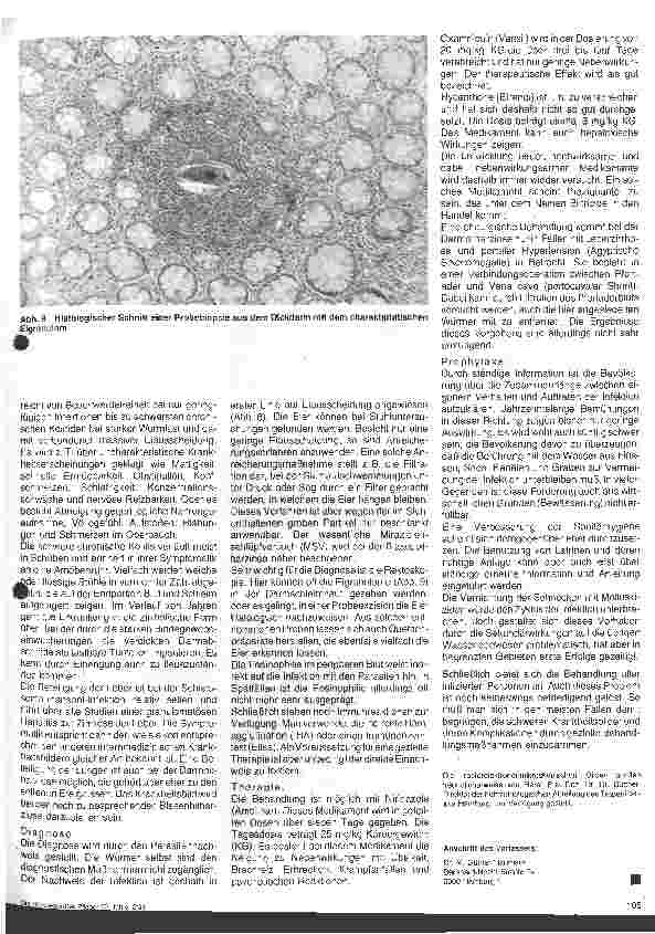 Vorschauseite 4: Wurminfektionen - Schistosomiasis