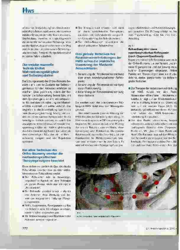 Vorschauseite 2: Weiche manuelle Techniken der Ortho-Bionomy® bei Rotationseinschränkungen der HWS