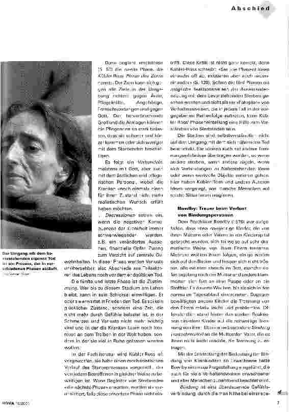 Vorschauseite 2: Trauer bei Abschied und Sterben