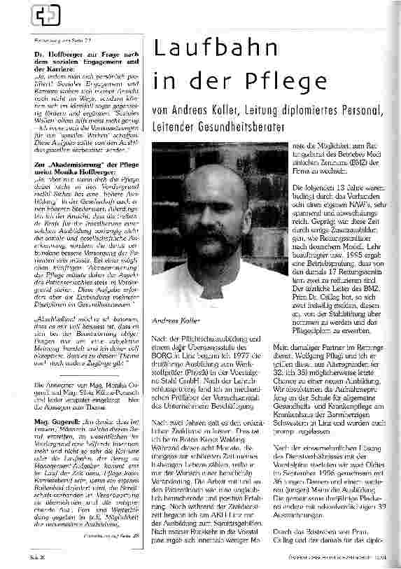 Vorschauseite 1: Laufbahn in der Pflege