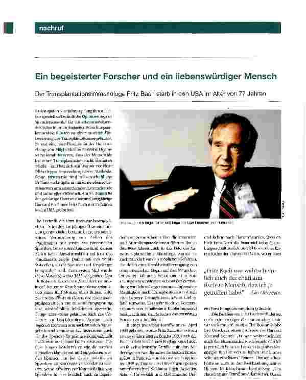 Vorschauseite 1: Ein begeisterter Forscher und ein liebenswürdiger Mensch