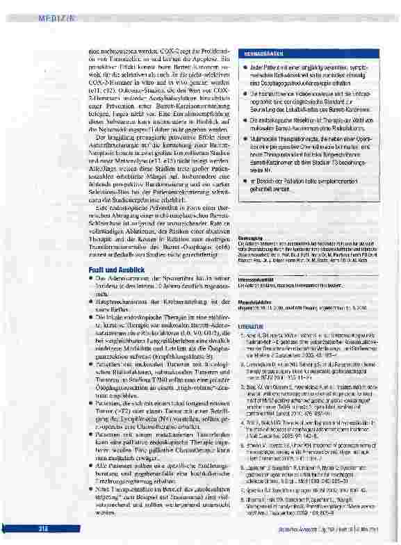 Vorschauseite 6: Barrett-Karzinom der Speiseröhre