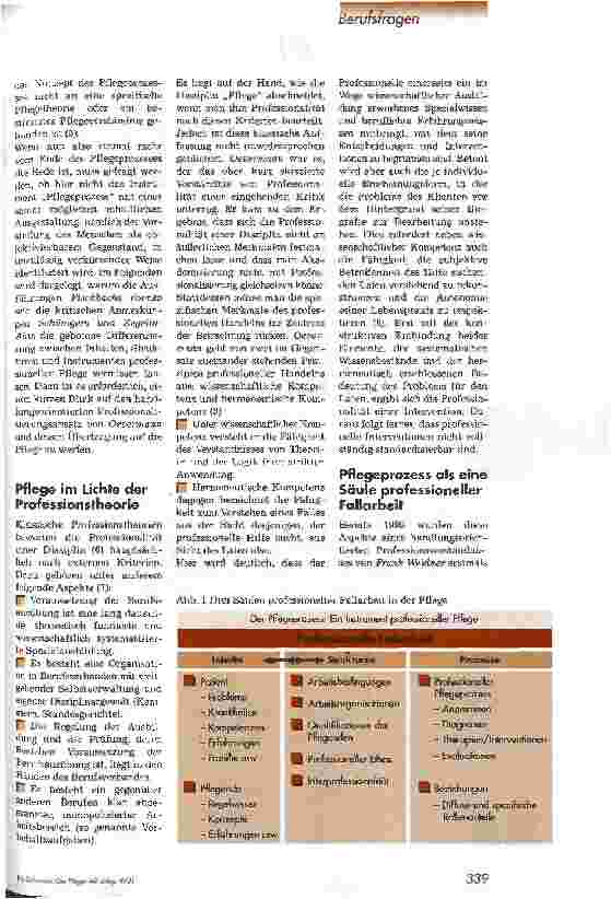 Vorschauseite 2: Der Pflegeprozess - ein Instrument professioneller Pflege Systematische Problemlösung