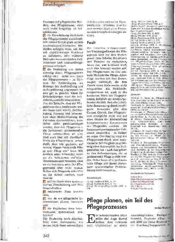 Vorschauseite 4: Der Pflegeprozess - ein Instrument professioneller Pflege Systematische Problemlösung
