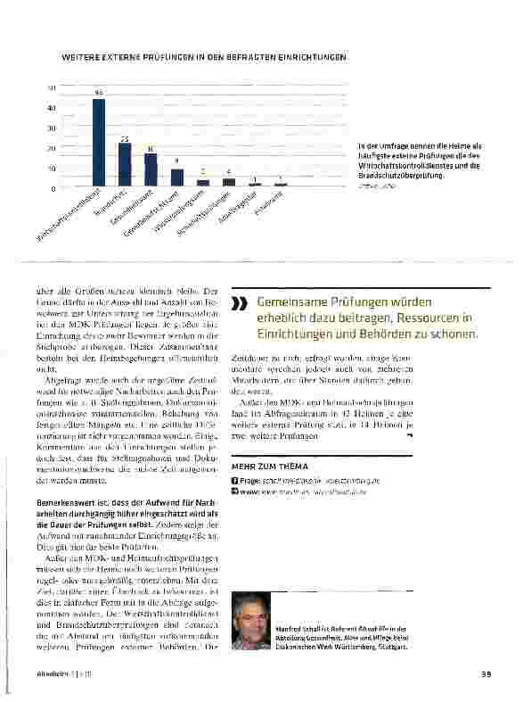 Vorschauseite 3: Kooperation verbessern -Bürokratie abbauenPrüfungsaufwand