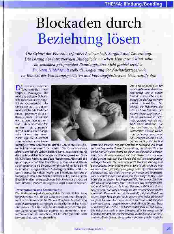 Vorschauseite 1: Blockaden durch Beziehung lösen