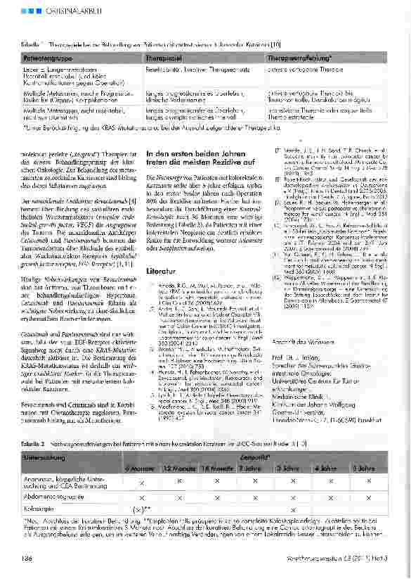 Vorschauseite 5: Kolorektales Karzinom - aktuelle Standards der Früherkennung, Diagnostik, Therapie und Nachsorge