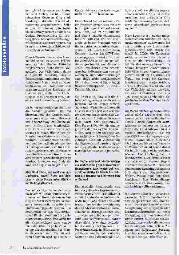 Vorschauseite 2: Krankenhäuser „drehen am Rad
