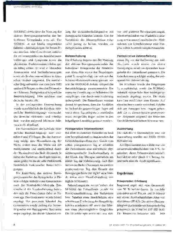 Vorschauseite 3: Schmerz-Katastrophisierung im Rahmen der Knieendoprothetik