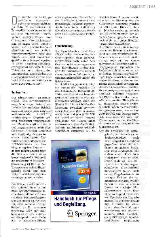 Vorschauseite 2: Haftung für eine Routinemaßnahme