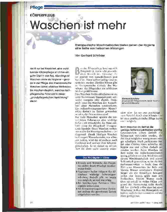 Vorschauseite 1: Waschen ist mehr