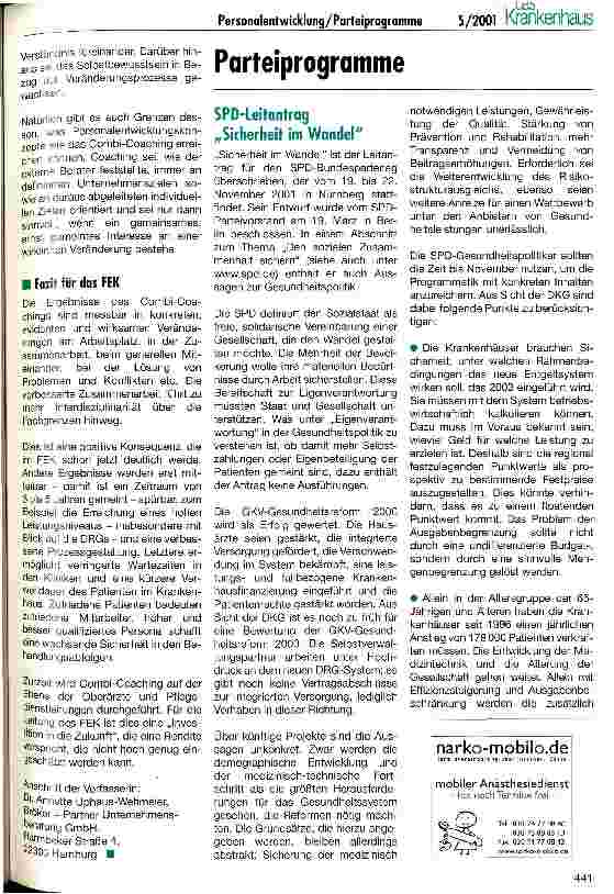 Vorschauseite 3: Combi-Coaching am Friedrich-Ebert-Krankenhaus (FEK) in Neumünster
