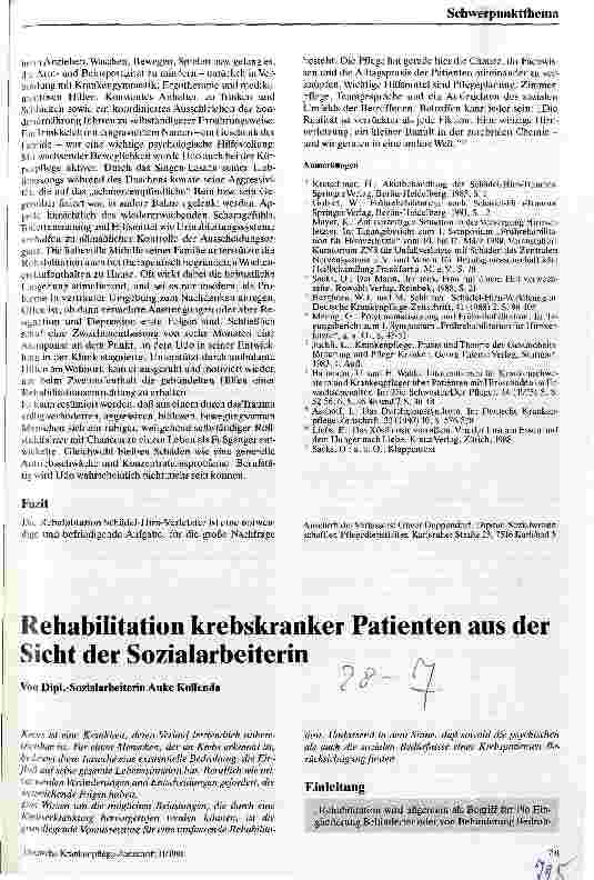 Vorschauseite 4: Die Rehabilitation Schädel-Hirn-Verletzter