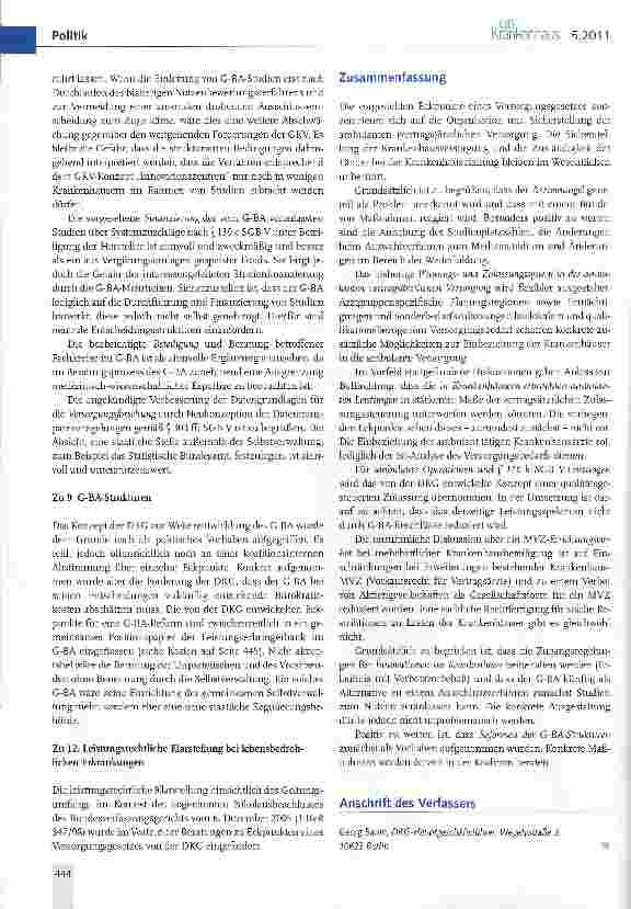 Vorschauseite 4: Versorgungsgesetz: Eine erste Analyse der Eckpunkte
