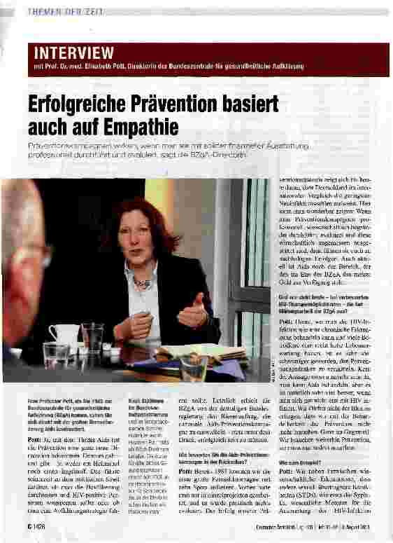 Vorschauseite 1: Erfolgreiche Prävention basiert auch auf Empathie