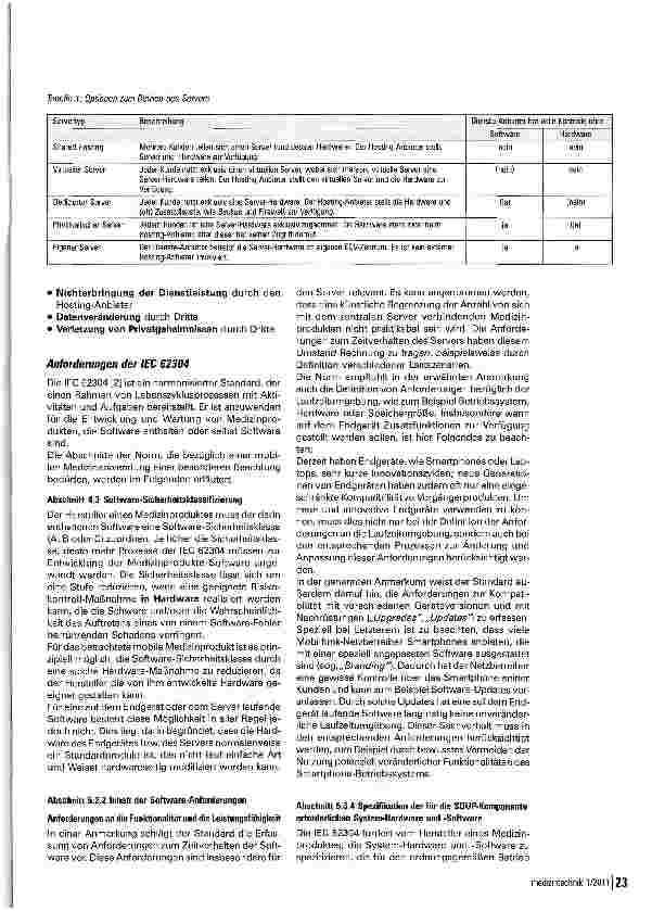 Vorschauseite 3: Regularien für mobile MedizinprodukteWelche Anforderungen gelten für die Kommunikation via Internet?