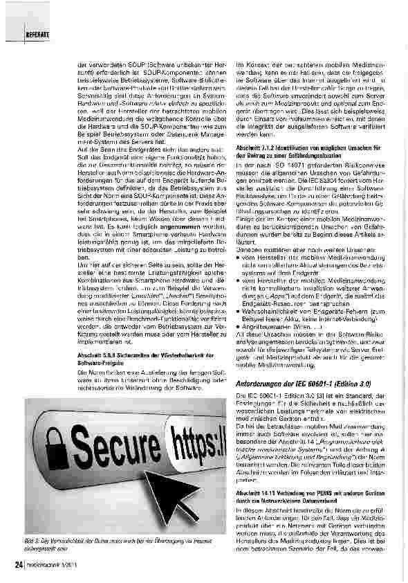 Vorschauseite 4: Regularien für mobile MedizinprodukteWelche Anforderungen gelten für die Kommunikation via Internet?