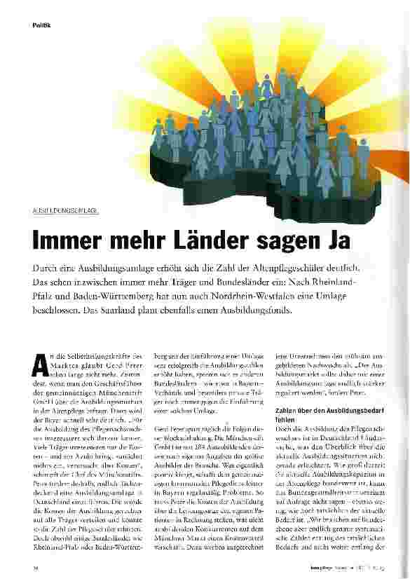 Vorschauseite 1: Immer mehr Länder sagen Ja