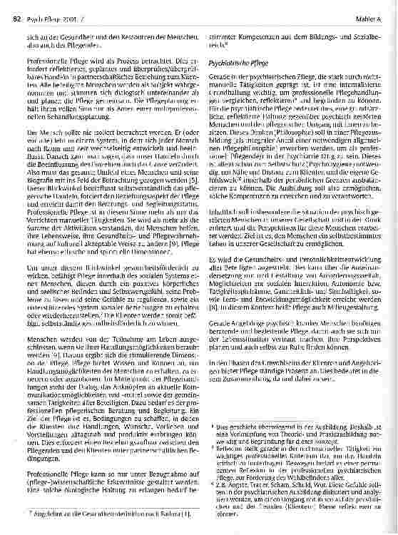 Vorschauseite 2: Überlegungen zur Pflegeausbildung in der Psychiatrie