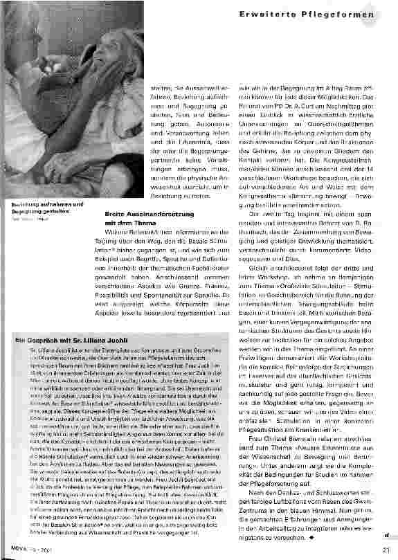 Vorschauseite 2: Berührung bewegt - Bewegung berührt